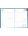 2024-9493670,Agenda datata Tucson 2024 ro A5, 352 pagini, coperta buretata, Albastru petrol