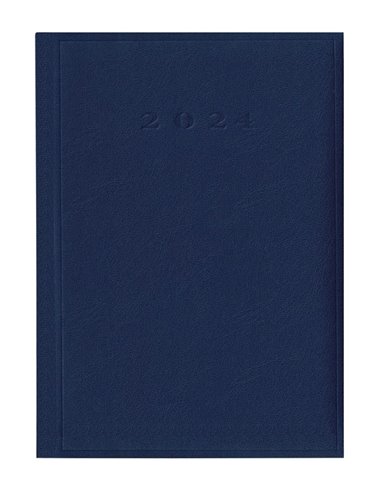 2024-9492830,Agenda datata ro A5, 352 pagini, coperta buretata, culoare albastru inchis 2024