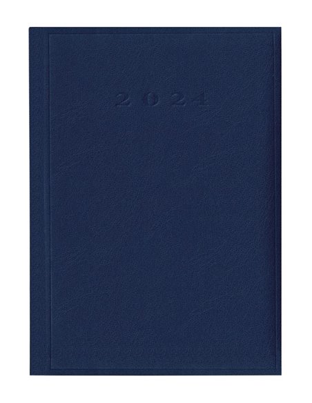 2024-9492830,Agenda datata ro A5, 352 pagini, coperta buretata, culoare albastru inchis 2024