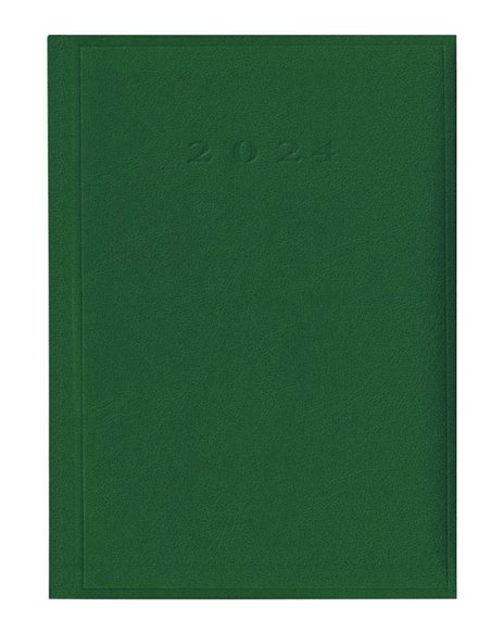 2024-9492890,Agenda datata ro A5, 352 pagini, coperta buretata, culoare verde 2024
