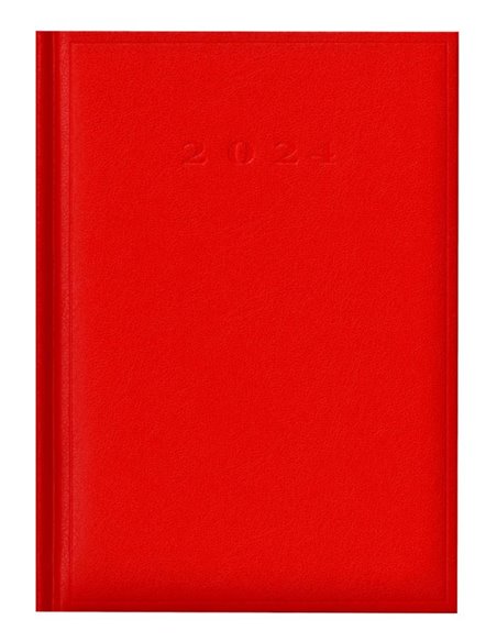 2024-9492840,Agenda datata ro A5, 352 pagini, coperta buretata, culoare rosu 2024