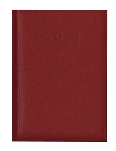 2024-9492820,Agenda datata ro A5, 352 pagini, coperta buretata, culoare bordo 2024
