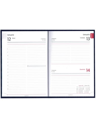2024-9491150,Agenda nedatata Herlitz A4 128 pagini, Rosu