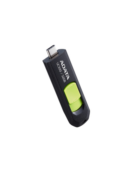 ACHO-UC300-32G-RBK/GN,MEMORIE USB Type-C 3.2 ADATA 32 GB, retractabila, carcasa plastic, negru / verde "ACHO-UC300-32G-RBK/GN" (