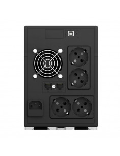 UPS nJoy Cadu 2000, 2000VA/1200W, Afisaj LCD cu ecran tactil, 4 2