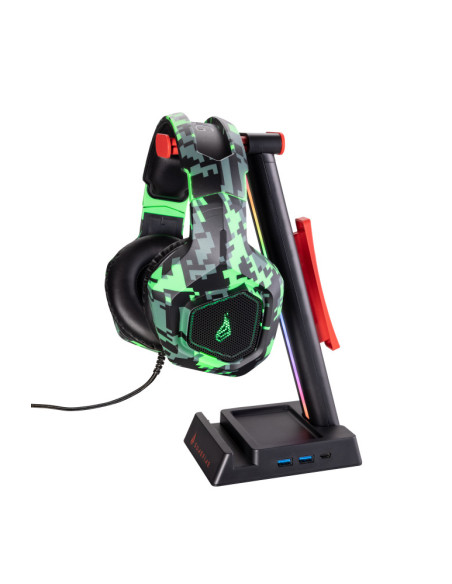 48847,Stand casti SureFire by Verbatim Vinson N2 Dual Balance, RGB LED, USB, Negru
