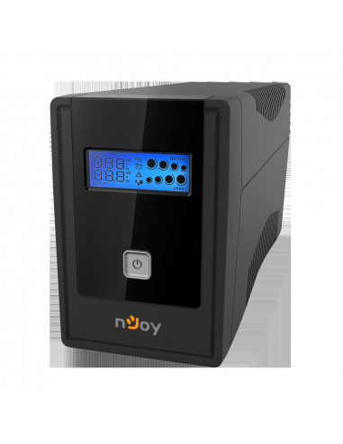 UPS nJoy Cadu 650, 650VA/360W, Afisaj LCD cu ecran tactil, 2 x
