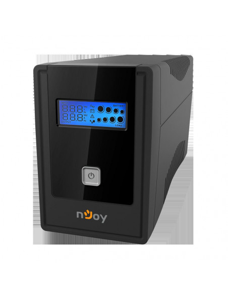 UPS nJoy Cadu 650, 650VA/360W, Afisaj LCD cu ecran tactil, 2 x