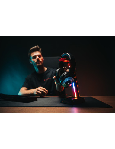 48847,Stand casti SureFire by Verbatim Vinson N2 Dual Balance, RGB LED, USB, Negru