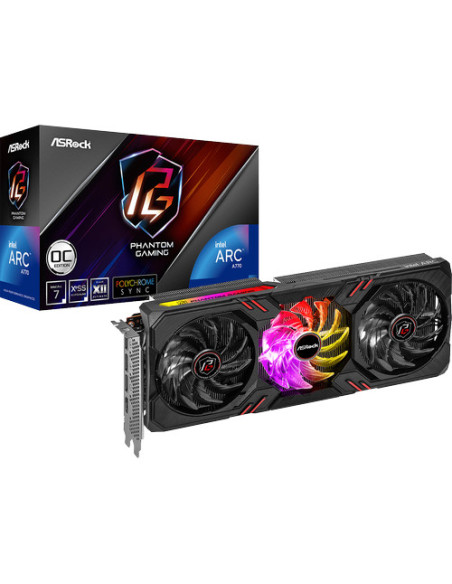 A770 PG 16GO,Placa video ASRocK Intel Arc A770 Phantom Gaming 16GB, GDDR6, 256bit