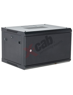 Xcab-12U60M.9004,Cabinet metalic de perete 19", tip rack wallmount, 12U 600x600 mm, Xcab M Negru "Xcab-12U60M.9004"
