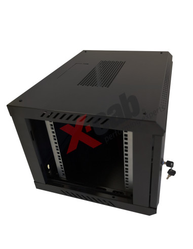Xcab-12U60M.9004,Cabinet metalic de perete 19", tip rack wallmount, 12U 600x600 mm, Xcab M Negru "Xcab-12U60M.9004"
