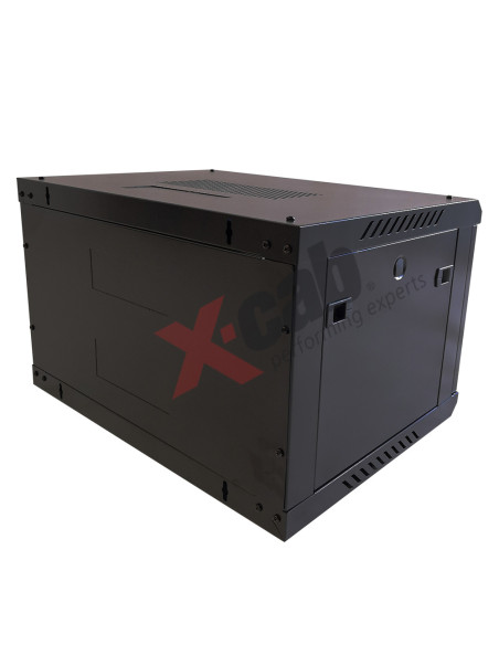 Xcab-12U60M.9004,Cabinet metalic de perete 19", tip rack wallmount, 12U 600x600 mm, Xcab M Negru "Xcab-12U60M.9004"