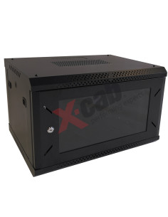 Xcab-6U45S.9004,Cabinet metalic de perete 19", tip rack wallmount, 6U 600x450 mm, Xcab Negru "Xcab-6U45S.9004"