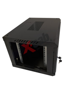 Xcab-6U45S.9004,Cabinet metalic de perete 19", tip rack wallmount, 6U 600x450 mm, Xcab Negru "Xcab-6U45S.9004" 2