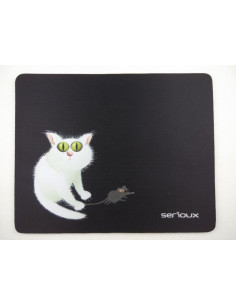 Mouse pad Serioux model Cat and mice MSP02 suprafata textila
