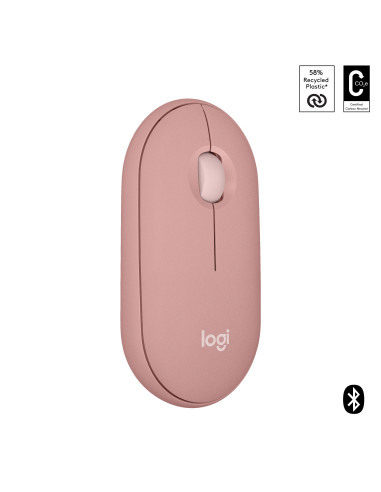 910-007014,Mouse Optic Logitech Pebble 2 M350s, USB Wireless/Bluetooth, Rose 910-007014,Mouse Optic Logitech Pebble 2 M350s, USB Wireless/Bluetooth, Rose