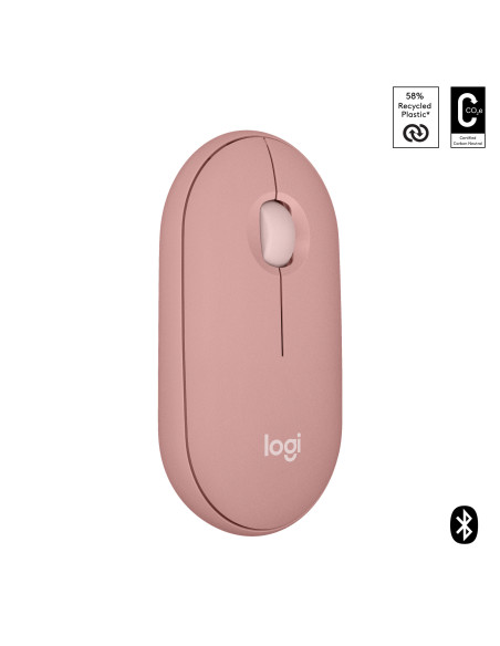910-007014,Mouse Optic Logitech Pebble 2 M350s, USB Wireless/Bluetooth, Rose 910-007014,Mouse Optic Logitech Pebble 2 M350s, USB Wireless/Bluetooth, Rose