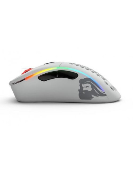 GLO-MS-DMW-MW,Mouse Optic Glorious Model D, RGB LED, USB Wireless, Alb