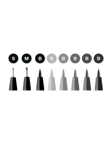 FC167107,Set creion Manga Basic FABER-CASTELL Pitt Artist Pen, 8 buc/set, FC167107 FC167107,Set creion Manga Basic FABER-CASTELL Pitt Artist Pen, 8 buc/set, FC167107