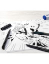 FC167107,Set creion Manga Basic FABER-CASTELL Pitt Artist Pen, 8 buc/set, FC167107