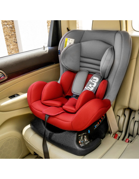 JU1200-DC-Grey-D-Red,Scaun Auto Juju Little Rider, Gri-Bordo