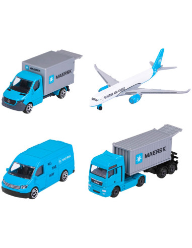 S212057290,Set Majorette MAERSK Logistic cu 4 vehicule