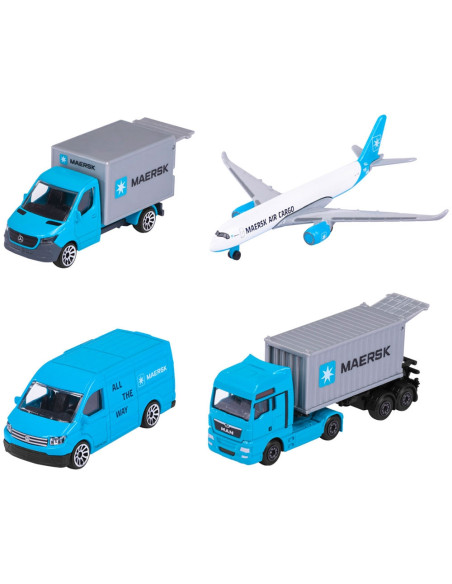 S212057290,Set Majorette MAERSK Logistic cu 4 vehicule