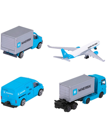 S212057290,Set Majorette MAERSK Logistic cu 4 vehicule