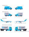 S212057290,Set Majorette MAERSK Logistic cu 4 vehicule