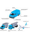 S212057290,Set Majorette MAERSK Logistic cu 4 vehicule