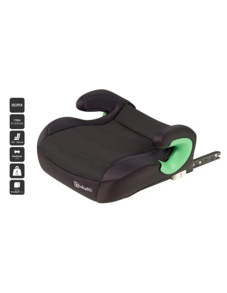 BB-BGO-3571,BabyGo - Scaun auto booster Bursa III Black, 135-150 cm, certificat R129