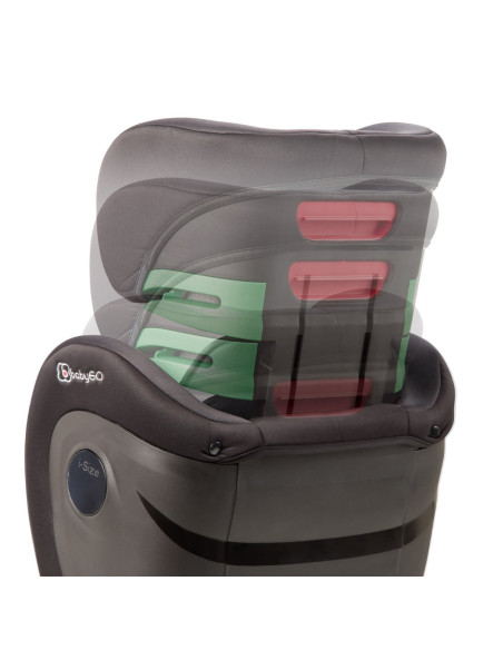 BB-BGO-3855,BabyGo - Scaun auto i-Size SafeChild Black, 100-150 cm, certificat R129