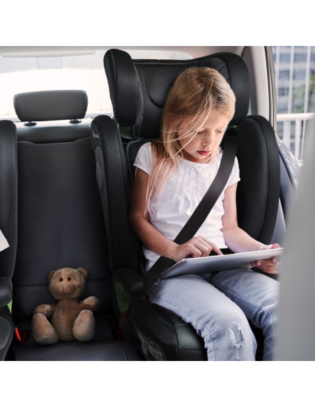 BB-BGO-3855,BabyGo - Scaun auto i-Size SafeChild Black, 100-150 cm, certificat R129