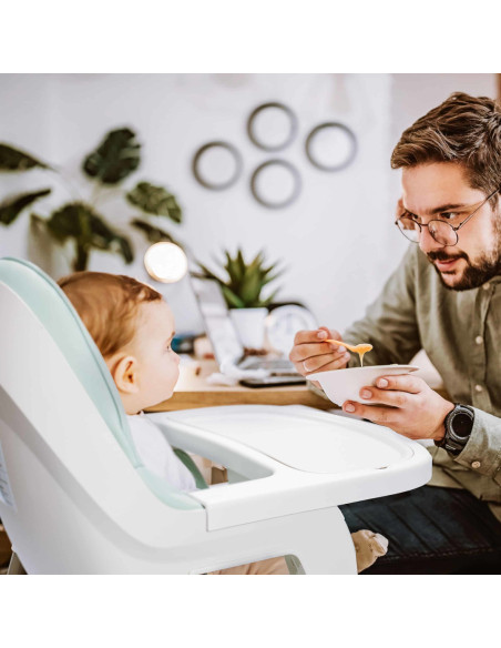 BB-BGO-5452,BabyGo - Scaun de masa transformabil Scandi Green