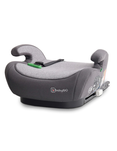 BB-BGO-3582,BabyGo - Scaun auto booster i-Size Bursa IV Grey, 125-150 cm, certificat R129