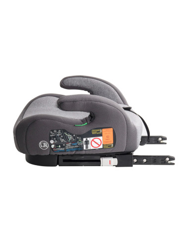 BB-BGO-3582,BabyGo - Scaun auto booster i-Size Bursa IV Grey, 125-150 cm, certificat R129