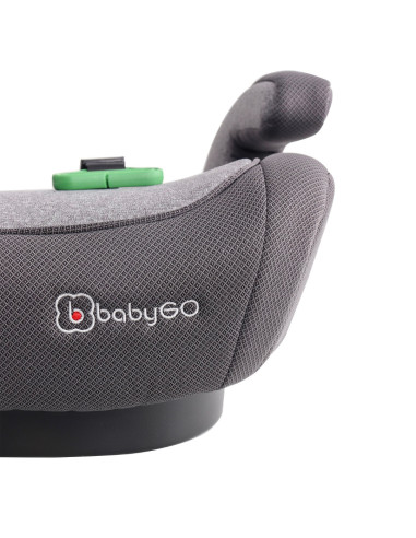 BB-BGO-3582,BabyGo - Scaun auto booster i-Size Bursa IV Grey, 125-150 cm, certificat R129