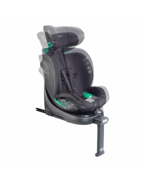BB-BGO-2351,BabyGo - Scaun auto rotativ Prime 360, Black, 40-150 cm, certificat R129