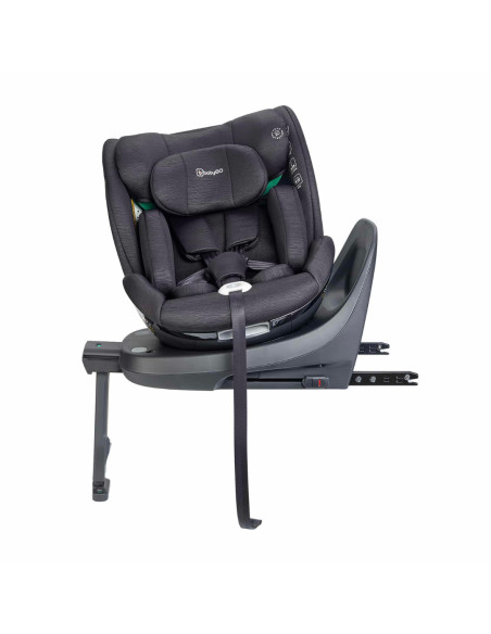 BB-BGO-2351,BabyGo - Scaun auto rotativ Prime 360, Black, 40-150 cm, certificat R129