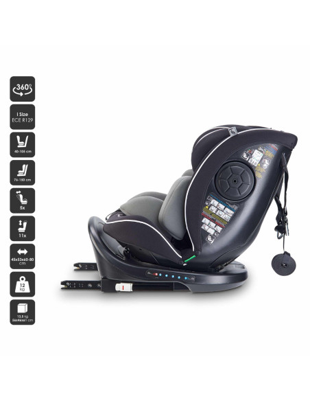 BB-BGO-2331,BabyGo - Scaun auto Nova2, Black, 40 -150 cm, certificat R129