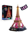 CUL534h,CUBICFUN - PUZZLE 3D TURNUL EIFFEL EDITIE LUMINOASA 51 PIESE