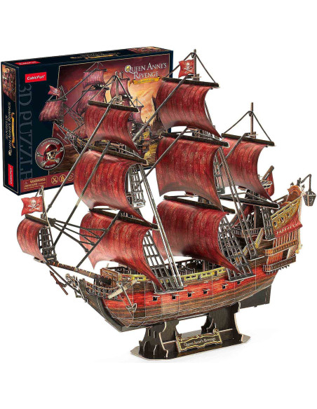 CUT4040h,CUBICFUN - PUZZLE 3D NAVA QUEEN ANNE 391 PIESE