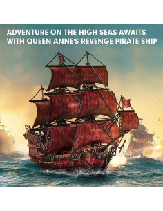 CUT4040h,CUBICFUN - PUZZLE 3D NAVA QUEEN ANNE 391 PIESE 2