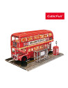 CUL538h,CUBICFUN - PUZZLE 3D LED AUTOBUZ CU ETAJ 161 PIESE