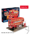 CUL538h,CUBICFUN - PUZZLE 3D LED AUTOBUZ CU ETAJ 161 PIESE