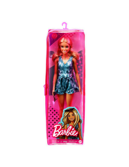 MTFBR37_GRB65,Papusa Barbie Fashionista Blonda Cu Tinuta Casual Albastra Si Ochelari De Soare