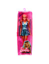 MTFBR37_GRB65,Papusa Barbie Fashionista Blonda Cu Tinuta Casual Albastra Si Ochelari De Soare