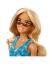 MTFBR37_GRB65,Papusa Barbie Fashionista Blonda Cu Tinuta Casual Albastra Si Ochelari De Soare