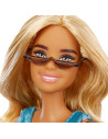 MTFBR37_GRB65,Papusa Barbie Fashionista Blonda Cu Tinuta Casual Albastra Si Ochelari De Soare